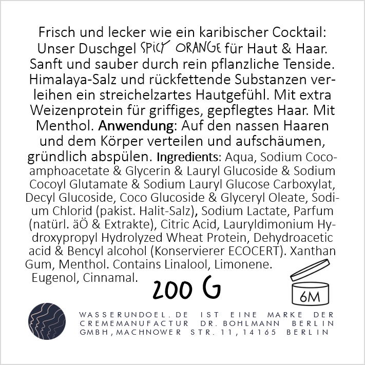 Duschgel Spicy Orange Haut & Haar