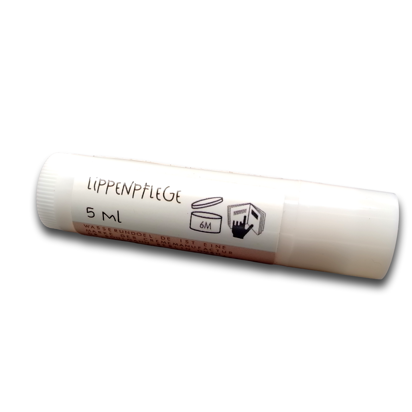 Lippenpflege in Stiftform, Rückseite 