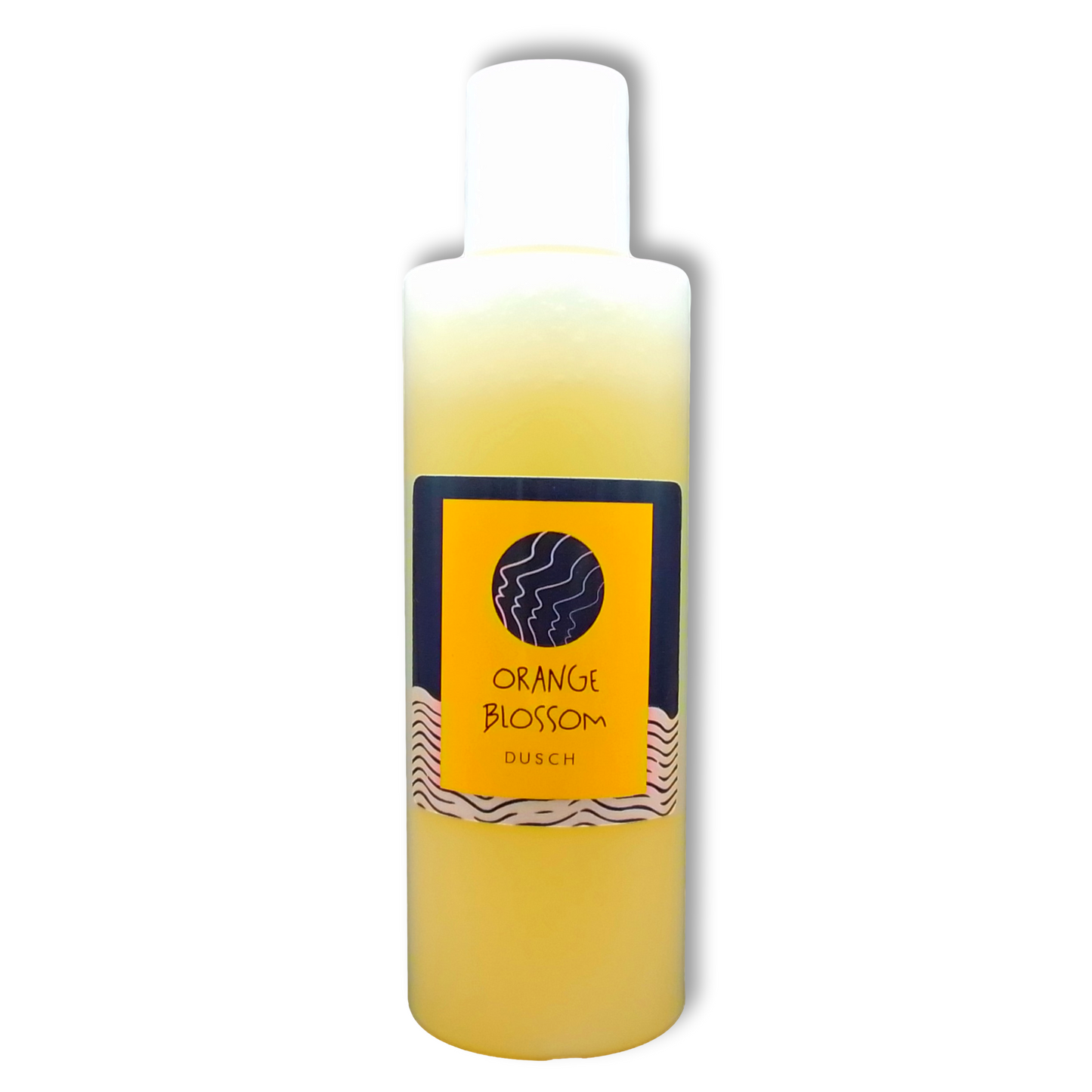 Flasche mit 200 ml Duschgel "Orange Blossom" von wasserundoel