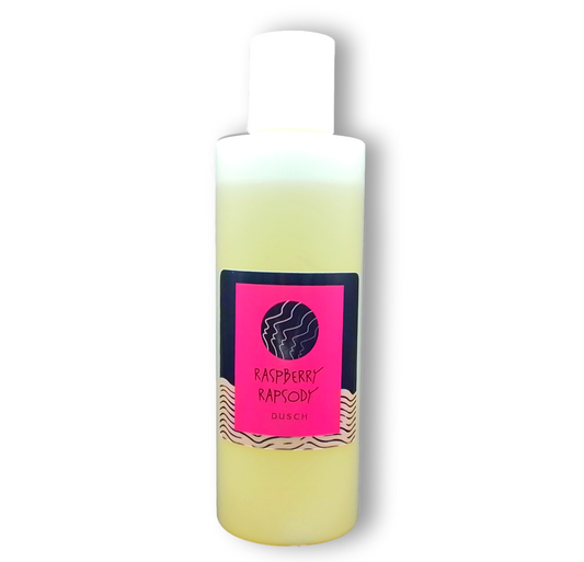 Flasche mit 200 ml Duschgel "Raspberry Rapsodie" von wasserundoel