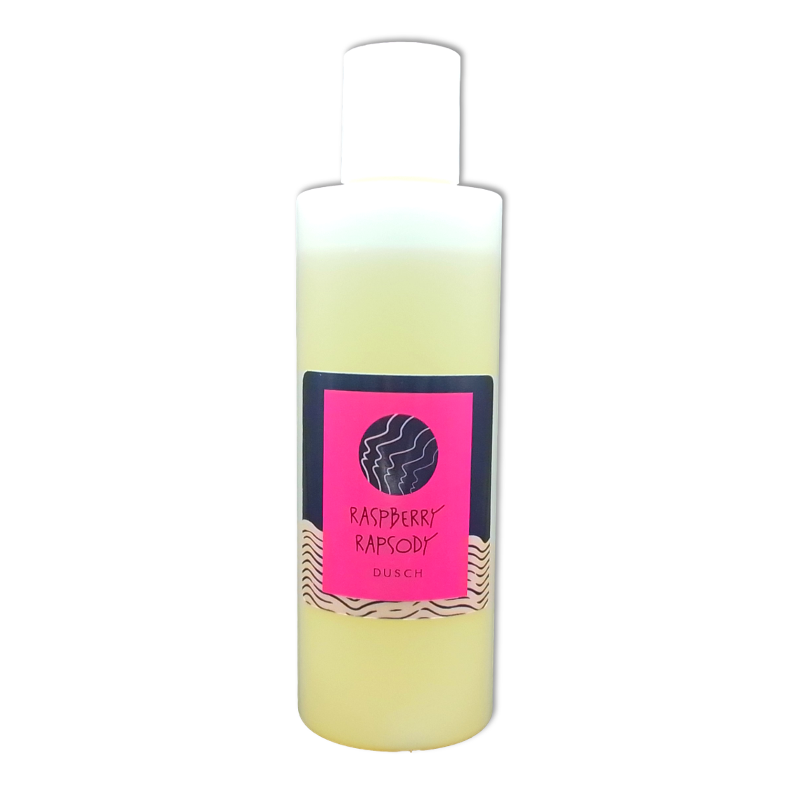 Flasche mit dem Duschgel Raspberry Rapsody von wasserundoel
