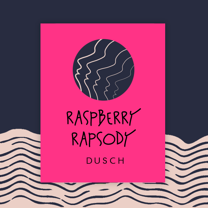 Vorderseitenetikett des Duschgels Raspberry Rapsody von wasserundoel