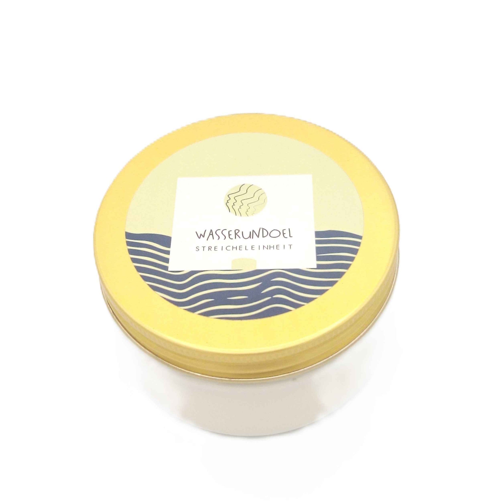Körpercreme Aloe-Shea-Mandel im 200-ml-Tiegel von wasserundoel